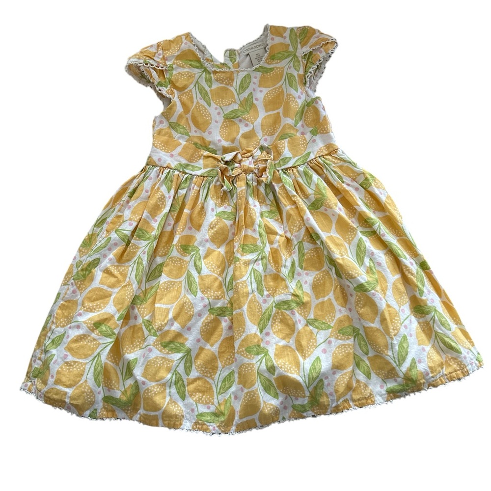 Cynthia Rowley Yellow and Green Patterned Blouse with Hairband